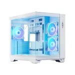 PC case VISIO GM-30W-T G-OP 6xfans ARGB white