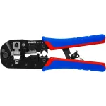 KNIPEX crimping pliers 97 51 13 for Western plugs (blue/red, for RJ-45 plugs)