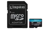 &bdquo;Kingston Technology&ldquo; 256 GB &bdquo;microSDXC Canvas Go Plus Gen4&ldquo; 200 MB/s A2 U3 V30 kortelė + adapteris