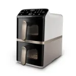Philips 4000 series NA462/80 fryer Double 10 L Stand-alone 2750 W Hot air fryer Black, Gold, Grey