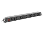 Rack PDU 19 inch 1U 16A 2M 4X C19 6X IEC C13 C20 black