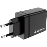Verbatim charger 30W, 1x USB-C, 3x USB-A (black, PD 3.0, QC 3.0)