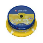 DVD+RW Verbatim 4x 4.7GB (Cake 25) MATT SILVER