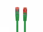 Patchcord kat.6 s/ftp lszh cu 1m green fluke passed