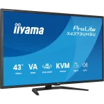 Iiyama ProLite X4373UHSU-B2 (108 cm (42.5 inches), black (matt), UltraHD/4K, VA, dual-mode, FB, USB hub, KVM)