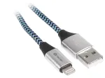 Tracer 46269 Lighting USB 2.0 Iphone AM 1m, Black/Silver/Blue
