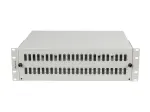 Fiber Optic Patch Panel 48XSC Duplex / 48XLC Quad Rack 19 inches 3U grey + accesoories