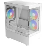 Aerocool Viewport Mini-G-WT-v4 ARGB, Tower Case White, Tempered Glass x 2
