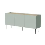 Cama FELLINI komoda 150x40x70 alyvuogių spalvos + alyvuotas ąžuolo stalvir&scaron;is