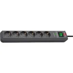 Brennenstuhl Eco-Line sockets 6-fold - anthracite 13.500A surge protection