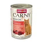 ANIMONDA Carny Senior jautienos ir kalakutienos &scaron;irdelių &scaron;lapias kačių ėdalas - 400 g