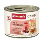 ANIMONDA Carny Senior jautienos ir kalakutienos &scaron;irdelių &scaron;lapias kačių ėdalas - 200 g