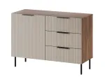 Cama Komoda su 2 stalčiais ALMERA 104x42x75 rie&scaron;utmedžio/ka&scaron;myro spalvos