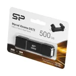 &bdquo;Silicon Power DS72&ldquo; USB atmintinė, 500 GB, USB A tipo / C tipo 3.2 kartos 2 (3.1 kartos 2), juoda