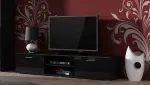 Cama TV staliukas SOHO 180 juodas/juodas blizgus
