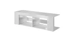Cama TV spintelė RTV TEXAS 50/134/40 balta/balta blizgi