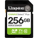 Kingston Canvas Select Plus 256 GB SDXC memory card UHS-I U1, Class 10, V10