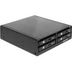 DeLOCK 5.25? Removable frame for 4 x 2.5? SATA HDD / SSD (black)