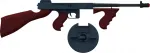 Metal gangster pistol 8 rounds (Gonher )
