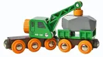 BRIO Green Crane Truck, Trailer & Freight - 33698