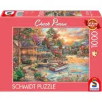 Schmidt Spiele Chuck Pinson: Shore in Evening Gold, Puzzle 1000 pieces