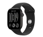 Watch Series 12 GPS+Cellular 46 mm Black Aluminium Case with Black Sport Band - M/L