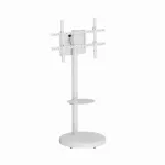 Gembird TVS-86TR-01-W televizoriaus stovas, 37" - 86", baltas