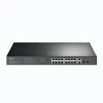 TP-Link 18 prievadų gigabito stovo montuojamas komutatorius su 16 PoE+ prievadų