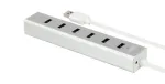 HUB 7x USB3.0 ALU. WITH POWER SUPLY; Y-3090