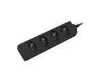 Power strip for UPS 1.5 m black 4XPL