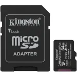 Kingston Canvas Select Plus 64 GB MicroSDXC memory card, black, UHS-I U1, Class 10, V10