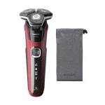 &bdquo;Philips SHAVER Series 5000&ldquo; S5883/10 vyri&scaron;kas skustuvas, rotacinis skustuvas, kirpimo ma&scaron;inėlė, juoda, raudona