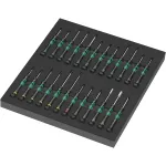 Wera 9715 foam insert Kraftform Micro Set 1 9715, screwdriver black/green, for Tool Rebel workshop trolley