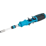 Hazet Bit ratchet screwdriver 811R-3 (blue/black, with integrated magazine)