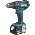 Makita cordless impact drill DHP482RFWJ, 18 volts (white/black, 2x Li-ion battery 3.0 Ah, in MAKPAC size 2)