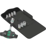 Wera Kraftform Kompakt 400 RA Set 2, with ratchet function, socket wrench (black/green, 1/4, 9 pieces, with ball lock)