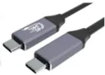 &bdquo;Gembird CCBP-USB4-CMCM240-1.5M&ldquo; auk&scaron;čiausios kokybės USB 4 C tipo įkrovimo ir duomenų kabelis, 40 Gbps, 240 W, 1.5 m