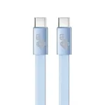 Cable USB C - USB C 1m flat baby blue