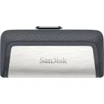 &bdquo;Sandisk Ultra Dual Drive USB Type-C&ldquo; USB atmintinė 64 GB USB A tipo / USB C tipo 3.2 Gen 1 (3.1 Gen 1) juoda, sidabrinė