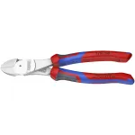 KNIPEX Heavy Duty Diagonal Cutters 74 05 200, cutting pliers red/blue, length 200mm, with KNIPEXtend interfaces