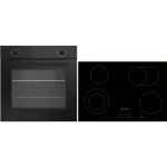 Respekta ASET121M7700 Built-in Oven and Hob Set Black