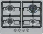&bdquo;Bosch Serie 4 PGH6B5K90&ldquo; kaitlentė Nerūdijančio plieno Įmontuojama 60 cm Dujinė 4 zona(-os)