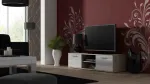 Cama TV staliukas SOHO 140 sonoma ąžuolas/balta blizgi spalva