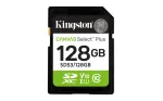 &bdquo;Kingston Technology&ldquo; 128 GB SDXC Canvas Select Plus Gen3 150 MB/s C10 UHS-I U1 V10 atmintis