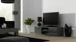 Cama TV staliukas SOHO 140 pilkas/pilkas blizgus