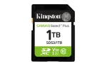 &bdquo;Kingston Technology&ldquo; 1 TB SDXC Canvas Select Plus Gen3 150 MB/s C10 UHS-I U3 V30 atmintis