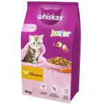 WHISKAS Junior su vi&scaron;tiena - sausas kačių ėdalas - 14 kg