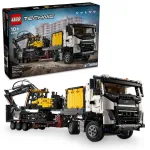 LEGO TECHNIC 42175 Volvo FMX sunkvežimis ir EC230 elektrinis ekskavatorius