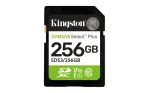 &bdquo;Kingston Technology&ldquo; 256 GB SDXC Canvas Select Plus Gen3 150 MB/s C10 UHS-I U1 V10 atmintis