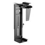 Adjustable desk/wall holder for a computer